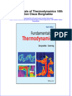 Fundamentals of Thermodynamics 10Th Edition Claus Borgnakke Full Chapter PDF