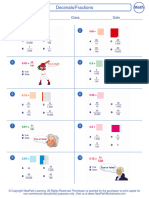 Worksheet Math Grade 4 Decimals Fractions 0