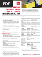 Fiberglas 703 and 705 Series Insulation Product Data Sheet