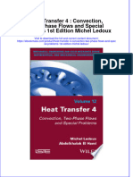 Heat Transfer 4 Convection Two Phase Flows and Special Problems 1St Edition Michel Ledoux Full Chapter PDF