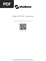 Kinder Cot 4th Lesson Plan