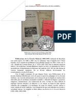 Semblanza de Publicaciones de La Escuela Moderna 1901-1937