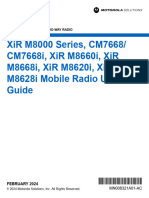 MN008321A01-AC Multilingual MOTOTRBO XiR M8000 Series CM7668 CM7668i XiR M8660i XiR M8668i XiR M8620i XiR M8628i Mobile Radio User Guide