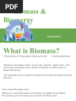 Biomass and Biofuels