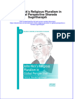 John Hicks Religious Pluralism in Global Perspective Sharada Sugirtharajah Full Chapter PDF