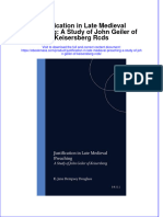 Justification in Late Medieval Preaching A Study of John Geiler of Keisersberg Rcds Full Chapter PDF