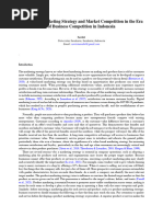 Evaluating Marketing Strategy and Market Competition On Business Performance in Indonesia