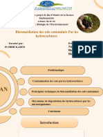 Bioremédiation Des Sols Contaminés Par Les Hydrocarbures