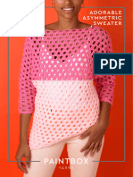 Adorable Asymmetric Top in Paintbox Yarns Downloadable PDF - 2