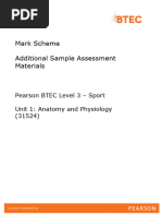 Additional Sample Assessment Material Sport Unit 1 Marking Grid