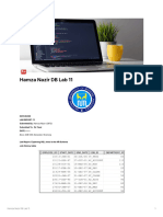 Hamza Nazir (2872) DB LAB 11-Bscs EVE