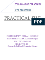 DS Practical File by Simran