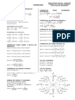 Formulario Identidades Trigonometricas 2024