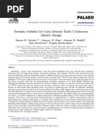 Isotopic Evidence For Late Jurassic - Early Cretaceous Climate Change 000