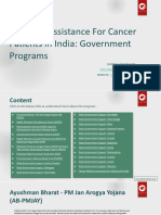 Financial Assistance For Cancer Patients in India - Government Programs