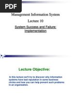 Management Information System: System Success and Failure: Implementation