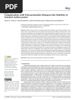 Complexation With Polysaccharides Enhances The Stability of Isolated Anthocyanins