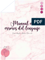 Manual de Errores Del Lenguaje