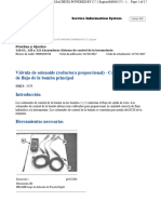 Válvula de Solenoide (Reductora Proporcional) - Calibrar - Límite de Flujo de La Bomba Principal