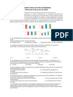 Examen Final de Fisica Moderna Miércoles 8 de Junio de 2022: A. 5s b.10s C. 5min D. 10min