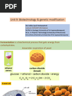 Unit 9 Biotechnology Genetic Modification