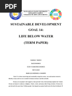 Sustainable Development GOAL 14: Life Below Water (Term Paper)