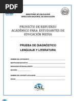 Prueba de Diagnóstico de Lenguaje y Literatura - 2011