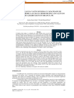 Artigo - Estimativas Da Vazão Máxima e Capacidade de Saturação Hídrica Da Bacia Hidrográfica Do Alto Do Rio Ligeiro em Pato Branco, PR