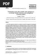 Estimating Count Data Models With Endogenous Switching: Sample Selection and Endogenous Treatment Effects