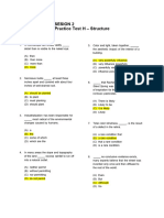 Practice Structure H