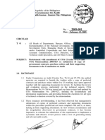 COA Circ 2009-001 Restatement With Amendment To 87-278 Re Submission of Copy of Contracts, POs and Supporting Documents To COA