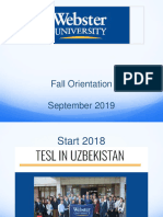 Tashkent Student Orientation 2019