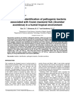 Eze - Isolation and Identification of Pathogenic Bacteria in Frozen Mackerel Fish