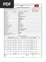 WQT Parameter Recording Sheet