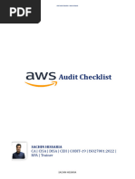 AWS Audit Checklist - Sachin Hissaria