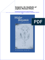 Full Download Walter Benjamin An Aesthetic of Redemption Richard Wolin Ebook Online Full Chapter PDF