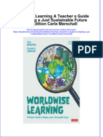 Full Download Worldwise Learning A Teacher S Guide To Shaping A Just Sustainable Future 1St Edition Carla Marschall Ebook Online Full Chapter PDF