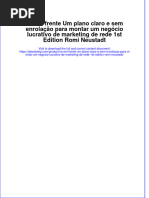 Ebook PDF of Vá em Frente Um Plano Claro E Sem Enrolação para Montar Um Negócio Lucrativo de Marketing de Rede 1St Edition Romi Neustadt Full Chapter