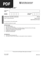 Cambridge IGCSE: Totalscore: 34/40 Points