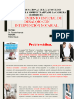 Problematica - Procedimiento Especial de Desalojo Con Intervención Notarial