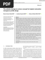 J Esthet Restor Dent - 2021 - Gomez Meda - The Esthetic Biological Contour Concept For Implant Restoration Emergence