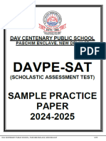 Davpe-Sat - (2024-25) Practice Sample Paper