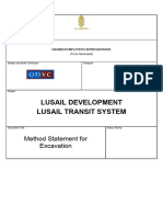 LRT QDVC T WMS EAR MAR00 0201xx A1 - Method Statement For Excavation For Merge