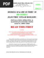 Boiler RB30 Instruction SN 60903 - 63820