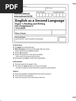 ESL Assignment 2 P1&2 QP