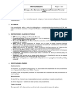 Entrega y Uso Correcto Del EPP (PRO-SSO-0001)