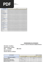 Ejemplo de Cronograma de Actividades