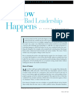 Kellerman Asks Us - How Bad Leadership Happens