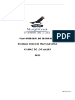 Plan Integral de Seguridad Escolar 2024 Basica y Media