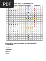 Sopa de Letras Calor y Temperatura